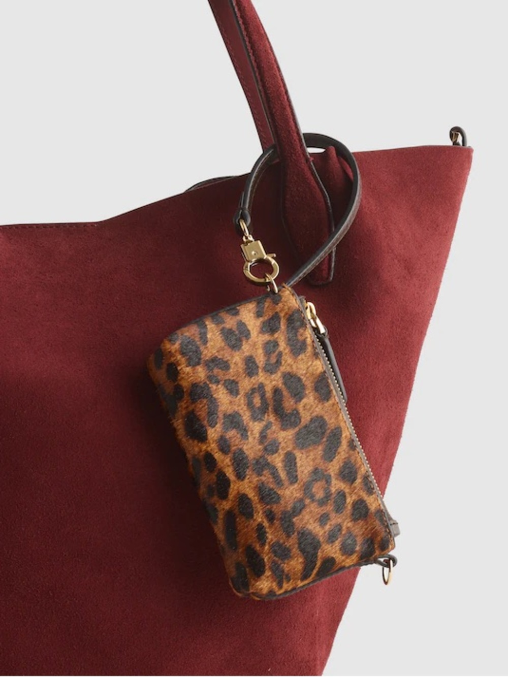 Madewell Leather Bag Pouch Clip Strap NEW